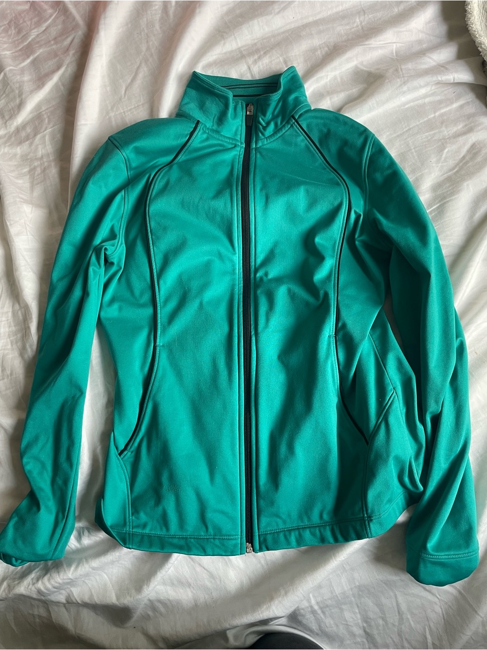 Athletic Works Teal Full-Zip Utility Jacket
